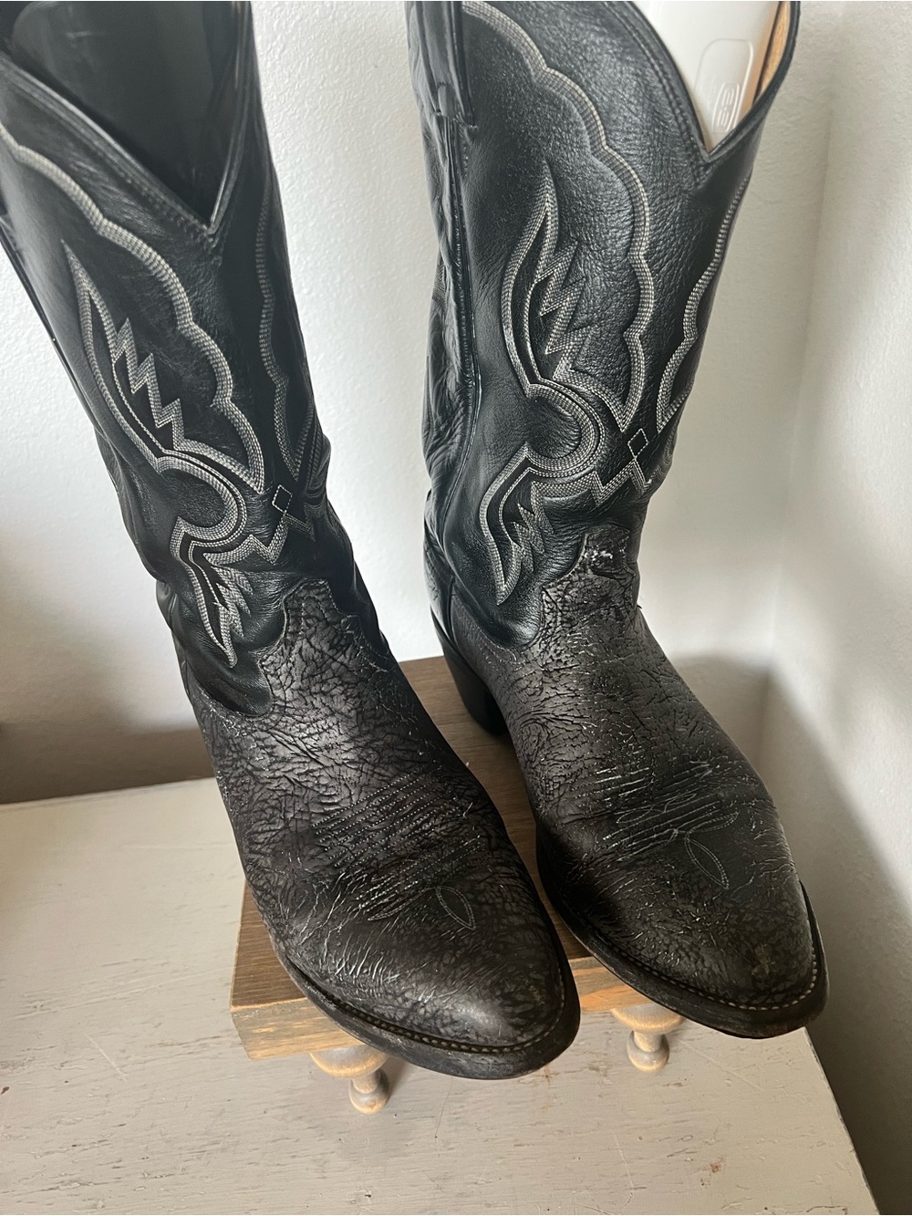 Vintage Tony Lama western leather cowboy boots size 11 EE